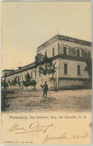 51089 -  EL SALVADOR -  POSTAL HISTORY - POSTCARD to ITALY 1907 - PRISON