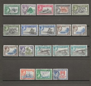 GILBERT & ELLICE ISLANDS 1939/55 SG 43/54 USED Cat £118