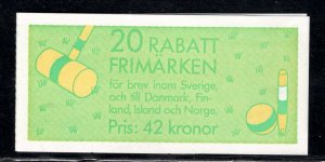 SWEDEN SC# 1748A COMP BKLT FVF/MOG