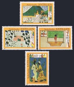 Neth Antilles B178-B181,B181a,MNH.Michel 432-435,Bl.15. Children's drawings,1980