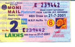 Bhutan Lottery Ticket