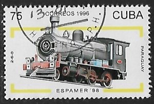 Cuba # 3796 - Locomotive - Paraguay - unused CTO.....{Z23}