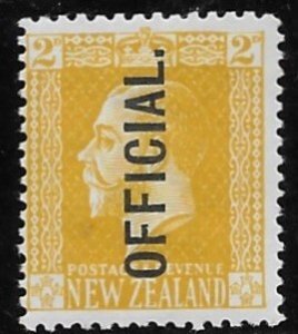 New Zealand O-45  1917   2 penny fine mint hinged