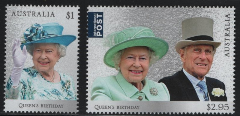 AUSTRALIA 4604-5 MNH F/VF QUEENS BIRTHDAY