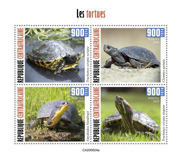 C A R - 2020 - Tortoises - Perf 4v Sheet  - Mint Never Hinged