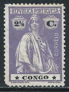 Portuguese Congo, Sc #104, 2-1/2c MH