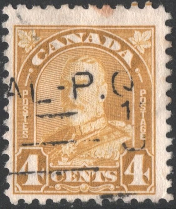 Canada SC#168 4¢ King George V (1930) Used
