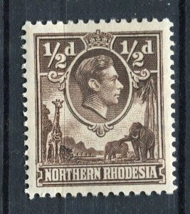 N.RHODESIA; 1938 early GVI pictorial issue Mint hinged Shade of 1/2d. value