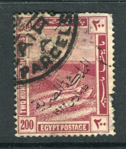 EGYPT; 1922 early Egypt History Optd. issue Mint hinged 200m. value