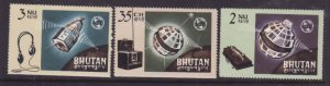 Bhutan-Sc#53-5- id11-unused NH set-Space-ITU-1966-