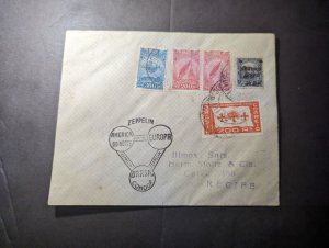 1933 Brazil Airmail Cover Florianopolis to Recife Condor Zeppelin Airline