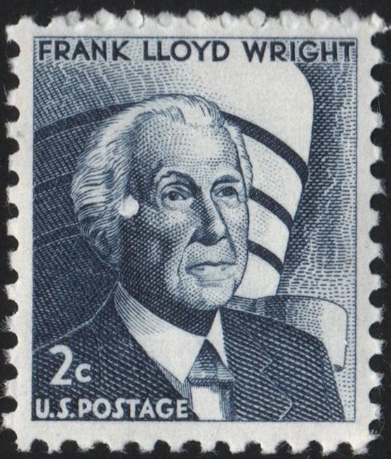 SC#1280 2¢ Frank Lloyd Wright Single (1966) MNH