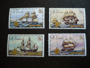 Stamps - St. Lucia - Scott# 337-340 - Mint Hinged Set of 4 Stamps