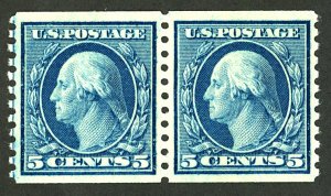 U.S. #496 MINT PAIR OG HR