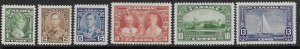 Canada 211-16    1935  set 6   VF   Mint NH