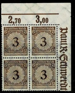 Germany 1923,Sc.#323 MNH Plate Margin Type C, Michel# 338 PC