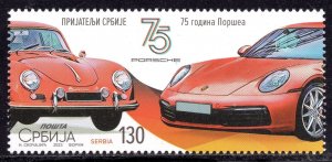 2120 - Serbia 2023 - 75 Jahre Porsche - Sports Car - MNH