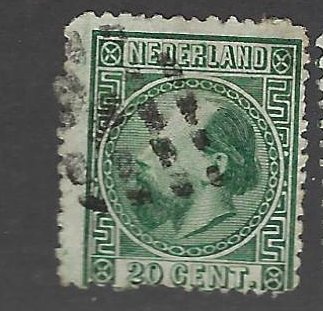 Netherlands SC#10 Fine Used SCV$24.00...A World of Stamps!