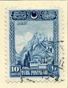 TURKEY;  1926  early TURK POSTALARI issue fine used 10gr. value