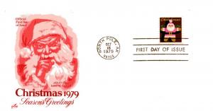 1800 Christmas 1979, Santa, ArtCraft  FDC