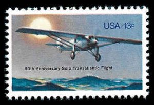 PCBstamps   US #1710 13c Lindbergh's Flight, MNH, (34)
