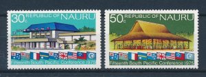 [117014] Nauru 1975 South Pacific Conference flags  MNH