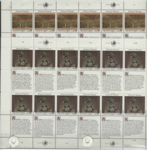 UNITED NATIONS GENEVA #234-235  1993  HUMAN RIGHTS MINT VF NH SHEET 12  (xx)