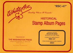 WHITE ACE 2023 US Regular Issue Singles & Coil Pairs Album Supplement RSC-47