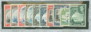 Bermuda #109-109A/118-122v Unused