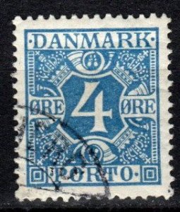 Denmark #J10 F-VF Used  CV $3.25 (V5396)