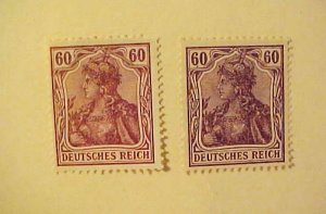 GERMAN  STAMPS #89C UNPRICED MINT $900.00 USED (DARK) $500.00