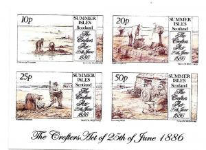 SCOTLAND - Summer Is - 2014 - Crofters - 4v Sheet - Private