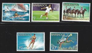 Barbados  mnh S.C.#  357 - 361