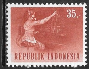 Indonesia 637: 35r Telephone Operator, MH, F-VF