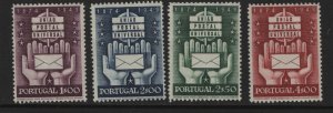 PORTUGAL 713-716 MINT HINGED UPU SET 1949