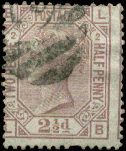 Great Britain Scott #66 Plate #2 Used