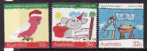 Australia-Sc#1102-4- id12-unused NH set-Christmas-1988-