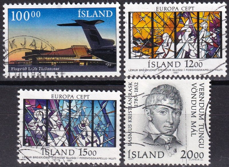 Iceland #638-41 F-VF Used CV $3.85  (Z9322)