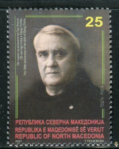 296 - NORTH MACEDONIA 2021- Gjergj Fishta - Albanian Poet - MNH