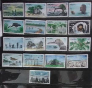 Nauru 165-181 complete set mnh showing various Island scenes