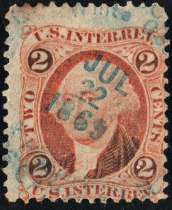 R15c 2¢ Revenue: Internal Revenue (1862) Used/CDS