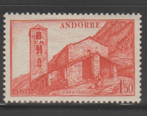 Andorra French Administration #87 Mint LH