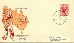 Australia 1962 FDC - Centenary of John Stuart's Expedition - F12570