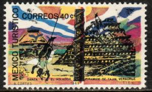 MEXICO 1008, TOURISM PROMOTION, TAJIN PYRAMID. MINT NH