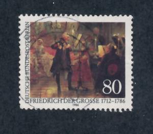 Germany, Berlin 1986 Scott 9N515 used - 80pf, painting, King Frederick the Great