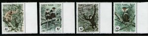 Vietnam 1987 Sc 1761-1764 WWF set MNH