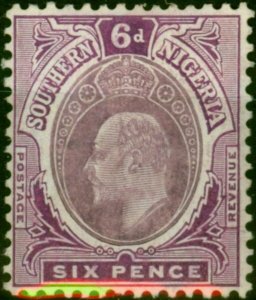 Southern Nigeria 1911 6d Dull Purple & Bright Purple SG39a Fine MM