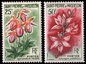 Scott #360-1 Flowers MNH