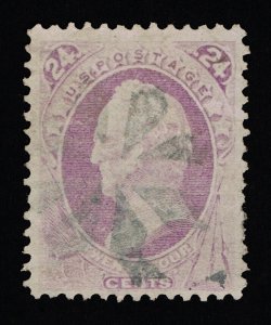 EXCEPTIONAL GENUINE SCOTT 153 F-VF USED 1870 VERY BOLD PURPLE NBNC GENERAL SCOTT