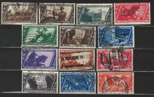 COLLECTION LOT 6077 ITALY #290-302 1932  CV+$38